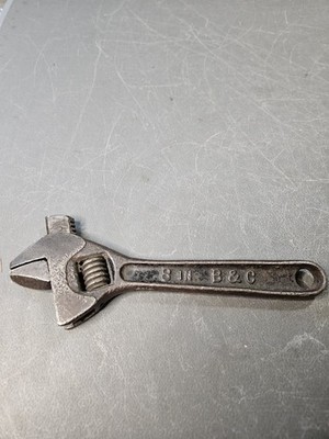 Vintage Adjustable Wrench B &C Brand, 8 Inch, Made Of Thick Steel