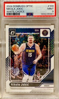 JERSEY NUMBER MATCH! 2024 Panini Donruss Optic Nikola Jokic Choice White 15/48!