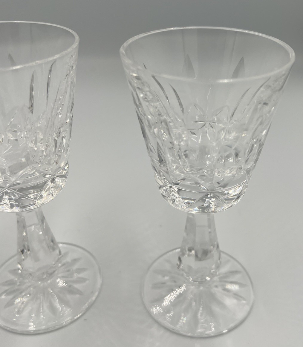 Vintage Set Of 4 Waterford Crystal 4.75” Rosslare Cordial Goblets Ireland EUC