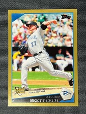 Brett Cecil 2990 Topps Updates & Highlights #UH297 Gold 1084/2009 Rookie Card . rookie card picture