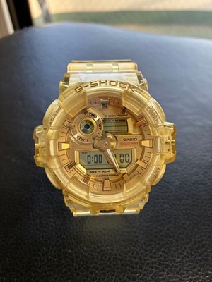 Import duty included for US buyers  GShock GA735E 35th Anniversary Skeleton Gold