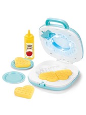 Waffle Maker Toys Girls Gift Sound Light Kids Pretend Kitchen Bread Play Baking