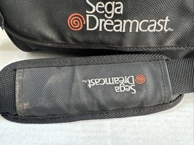 Vintage Official Sega Dreamcast - Black - Travel Bag / Carrying Case + Strap EUC