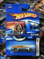 2006 Hot Wheels Med-Evil #030 First Editions 30/38 Faster Than Ever Blue