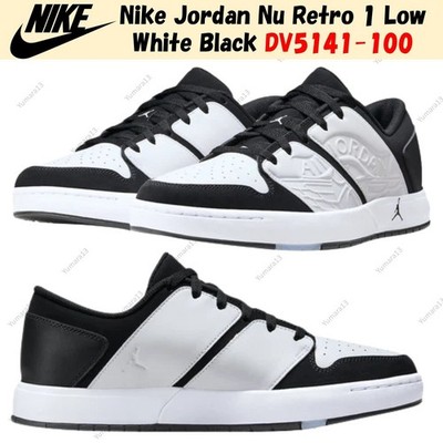 Nike Jordan Nu Retro 1 Low White Black DV5141-100 Herren Gr.