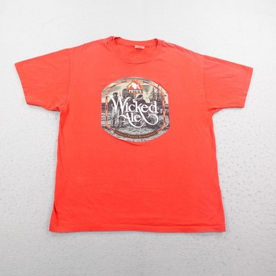 Vintage Petes Wicked Ale Shirt Mens XL Beer Microbrew Brewery Single Stitch 90s