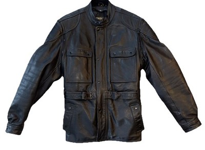 Hein Gericke Dakar Leather Jacket Size 48 Reg Rare Vintage