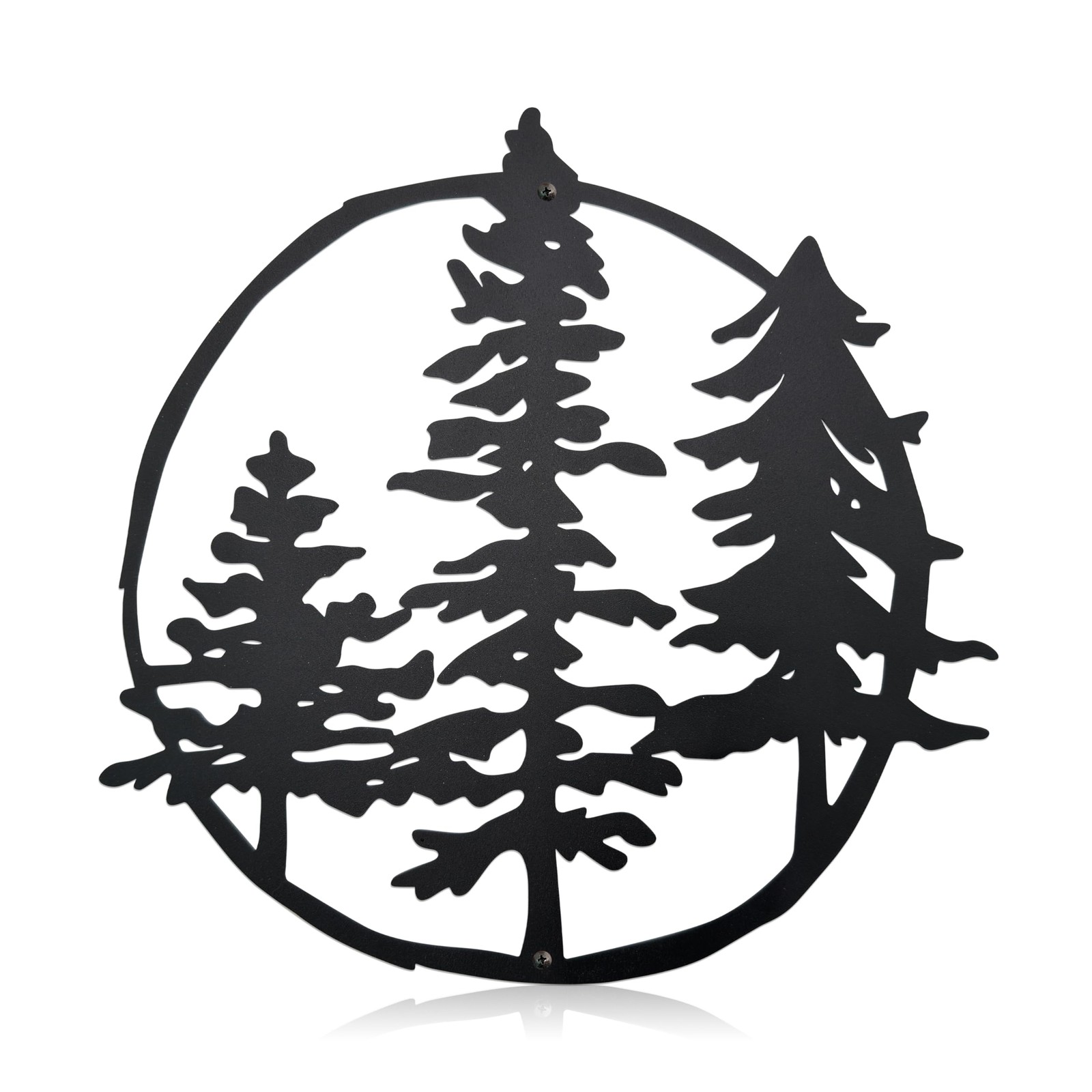 Vausart Pine Tree Wall Art Metal Rustic Cabin Decor