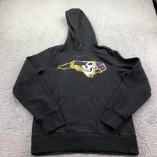 East Carolina Pirates Hoodie Mens Medium Black NCAA Football Nike Sweatshirt