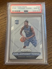 PSA 10 2015 Panini Prizm Karl-Anthony Towns Rookie RC #328