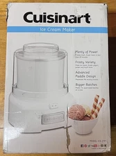Cuisinart ICE-21P1 Frozen Yogurt & Ice Cream  Sorbet Maker 1.5 q new white