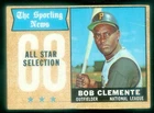 1968 TOPPS #374 BOB CLEMNTE ALL STAR GOOD(CREASES)