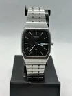 Vintage 1984 Seiko SQ Quartz Men's Watch Black Dial Day Date Octagon 8123-5189