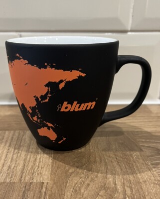 Julius Blum - Firma Kaffeebecher Made In Germany - Orange/Schwarz Atlas