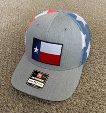 Texas Flag Hat US Flag SnapBack Mesh Cap Individually Handcrafted in Florida