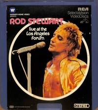 Rod Stewart Live at the Los Angeles Forum 1981 Vintage CED Videodisc TESTED
