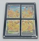 Pokemon 4 Card Holder Acrylic Case Framing/Display Quality Original Case Only