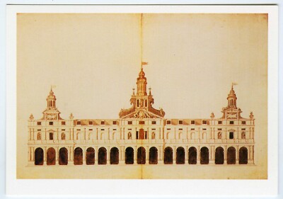 Architektur Zeichnung Postkarte Inigo Jones Exchange Elevation The Strand London