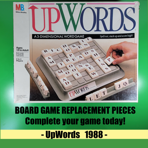UPWORDS A 3Dimensional Word Game Replacement Parts U PICK 1988
