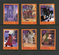 M316  St. Vincent  1996   Disney  "Hunchback of Notre Dame"  6v.       MNH