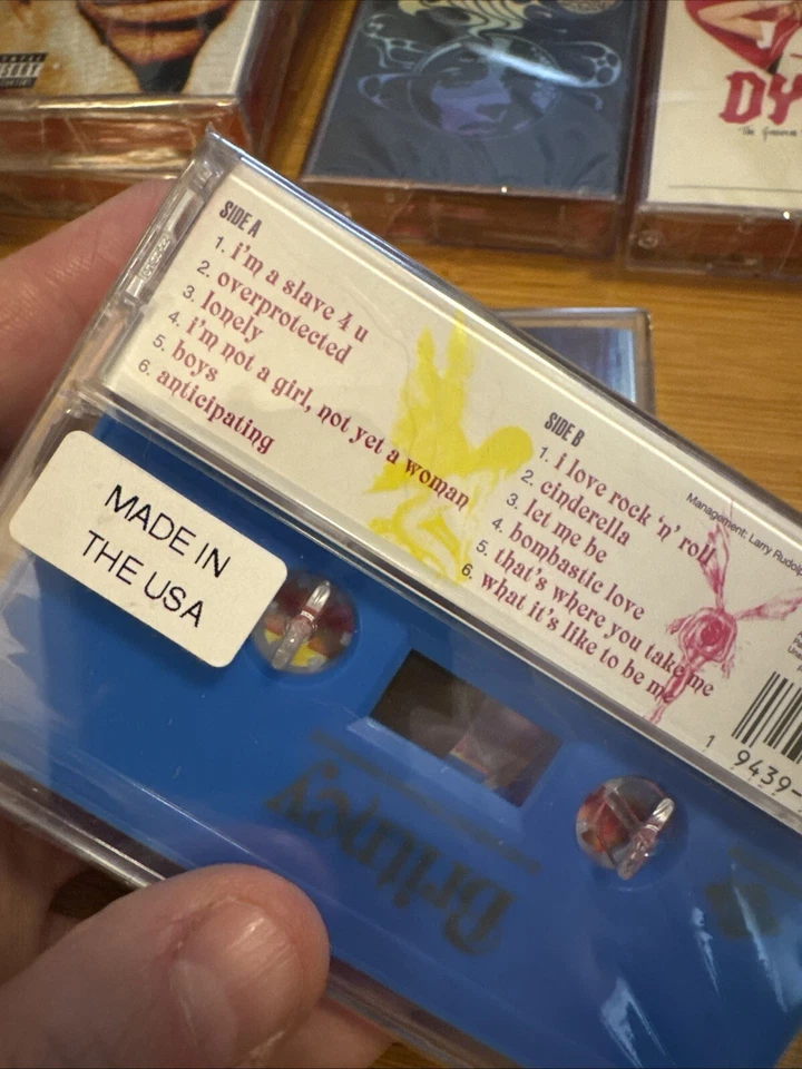 Britney Spears Britney Blue Cassette I'M SLAVE 4U Sealed - Image 4 of 4