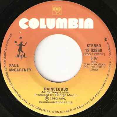 Paul McCartney With Stevie Wonder Ebony And Ivory Vinyl Single 7inch Columbia