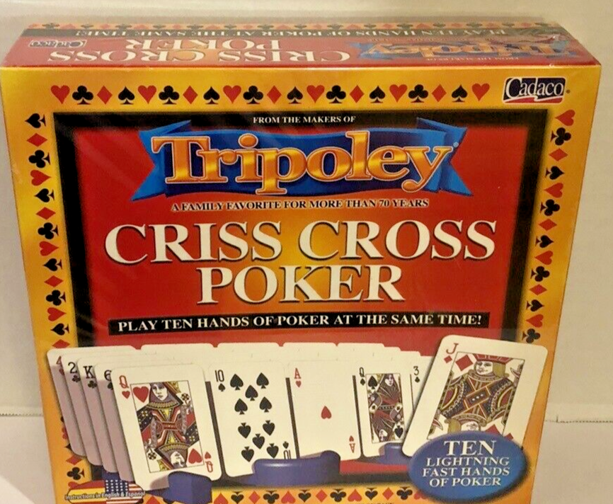Tripoley Criss Cross Poker 2005 by Cadaco Board Games Ten Hands of