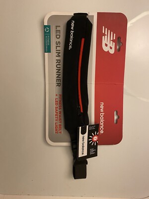 New Balance Led Slim Runner Fitness Waist Belt + Led Safety Light. 