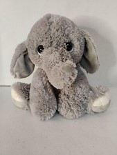 Aurora Gray Baby Elephant W/White Toes Plush Stuffed Animal Lovey Toy 8" 2018