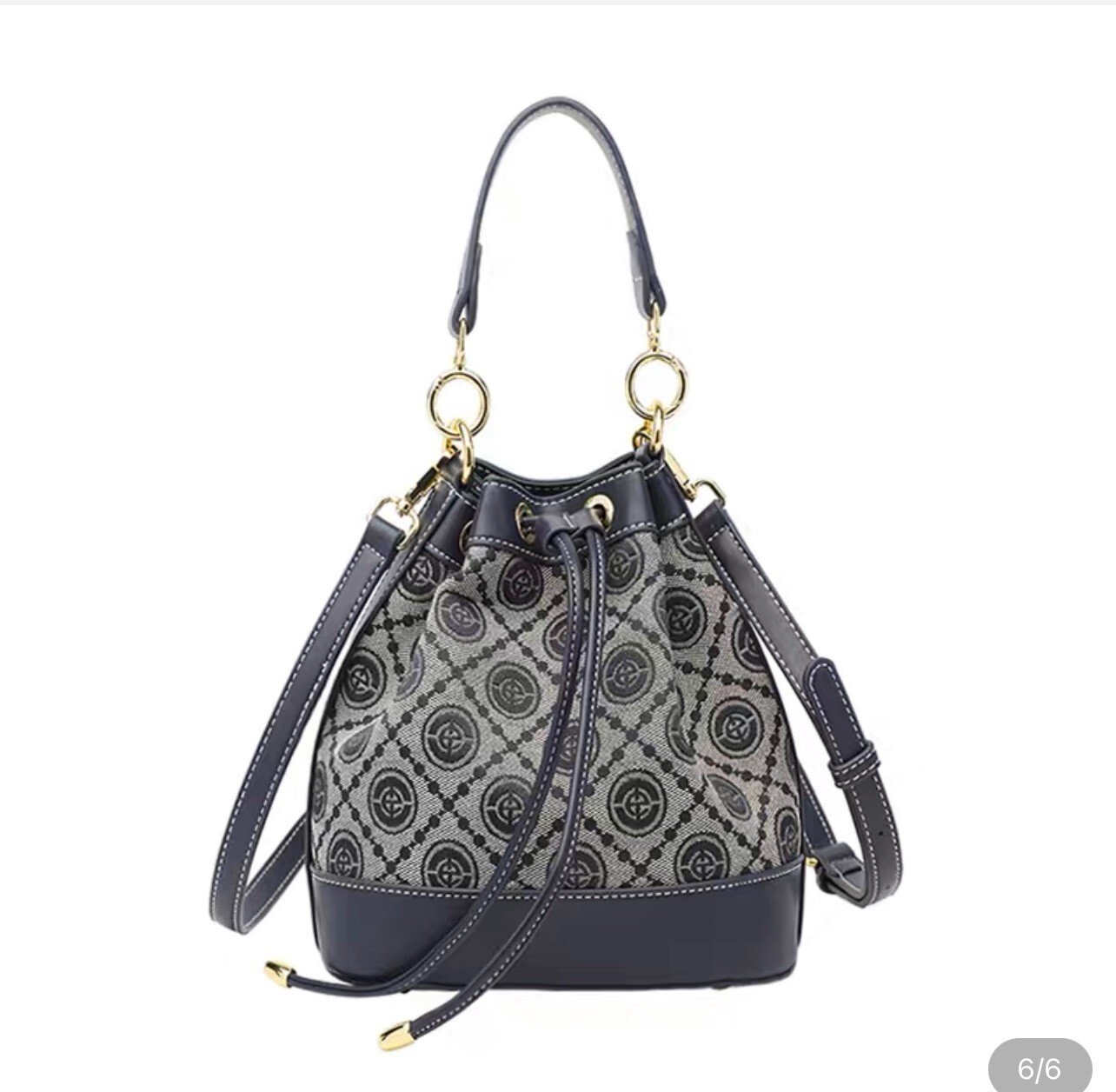 Mini Jacquard Bucket Bag