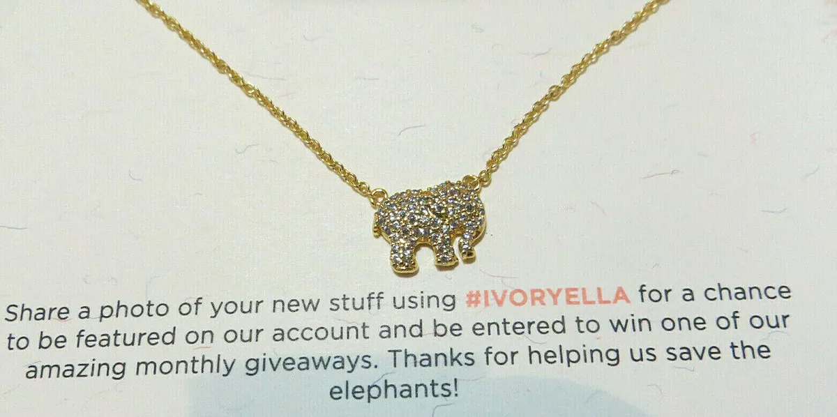 Ivory ella elephant best sale necklace