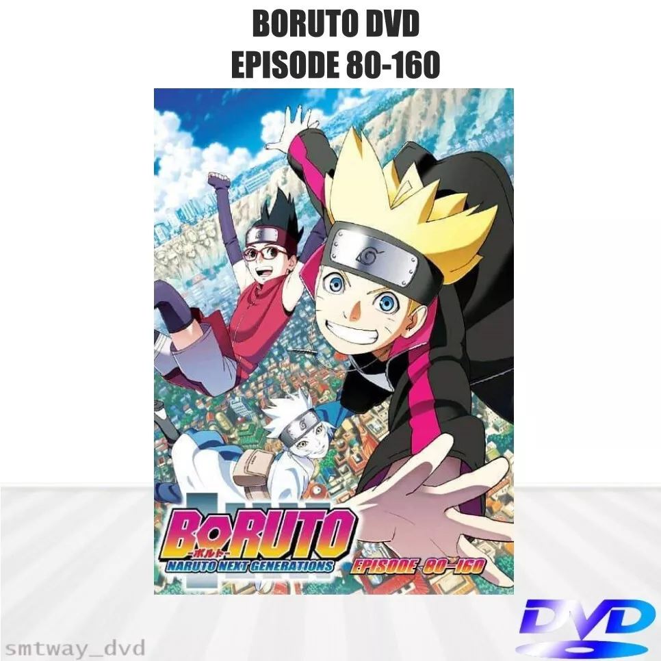 DVD Boruto: Naruto Next Generations Episode 80 - 160 - English Dubbed