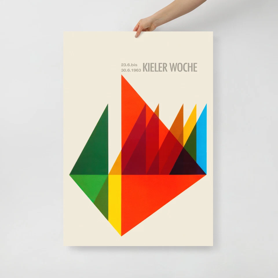 Kieler Woche Regatta - Hans Michel 1963 Poster - Image 2 of 3