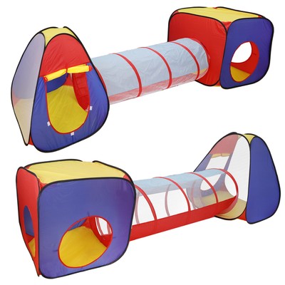 playhouse tent with tunnel
