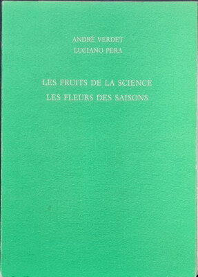 SELTENE EO ORIGINALZEICHNUNG ANDRE VERDET + LUCIANO PERA DIE FRÜCHTE DER SIENCE