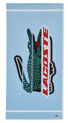 Authentic Lacoste Beach Towel 100% Cotton 36x72