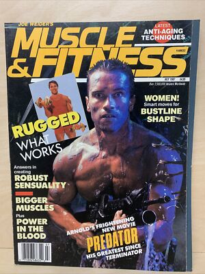 Muscle & Fitness Bodybuilding Magazine Arnold Schwarzenegger PREDATOR July 1987
