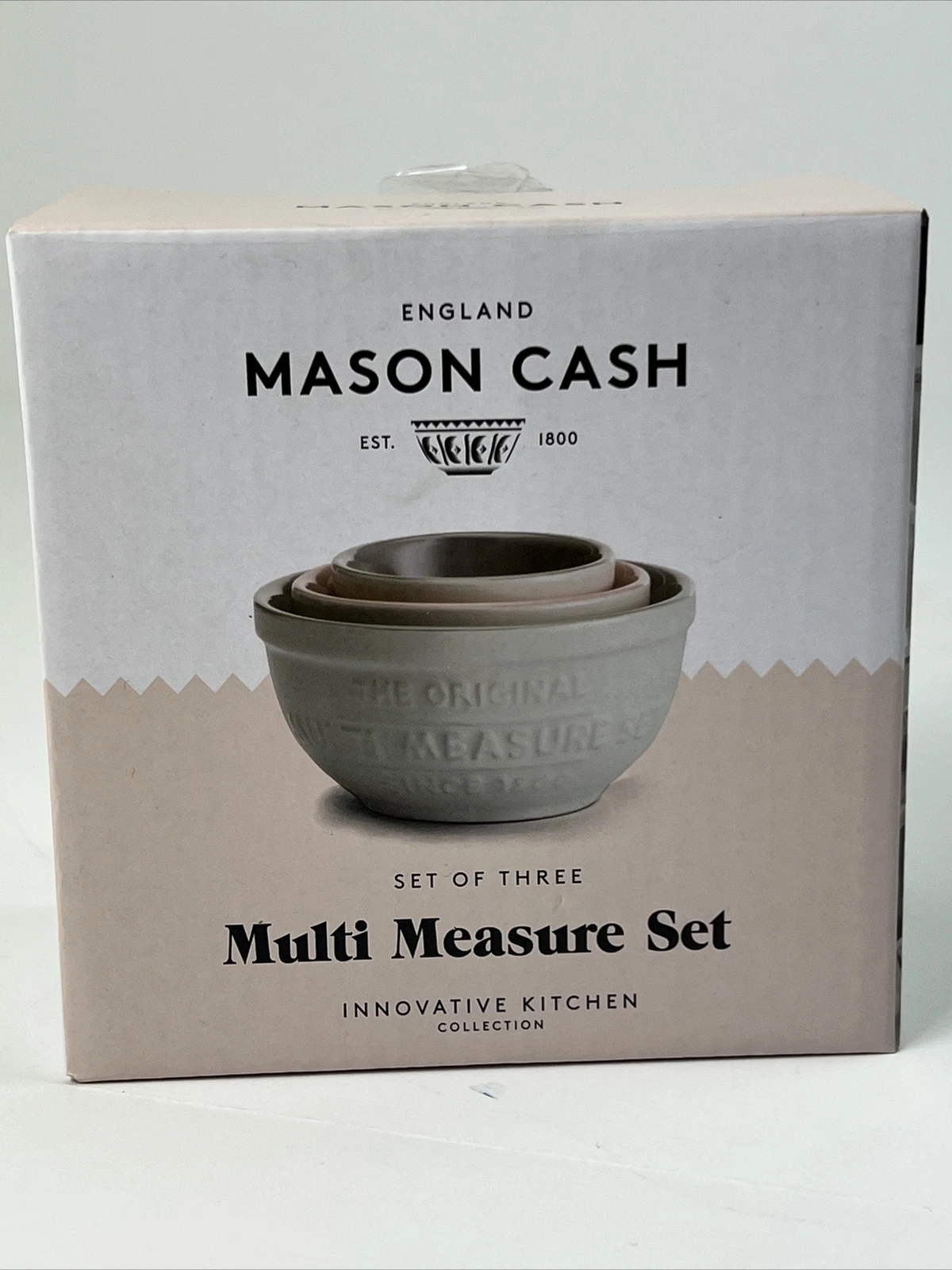 Mason Cash Farmhouse Set of 3 Measuring Cups Bowls Multipurpose New