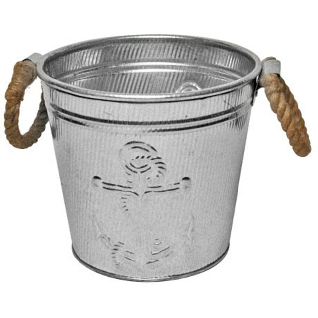 galvanized metal ice bucket