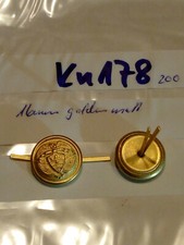 Kn&ouml;pfe Splintkn&ouml;pfe Kolumbien golden 16mm 1 Paar (kn178)