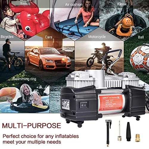 GSPSCN Portable 12V Air Compressor Pump Digital Display Tire