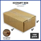 100 6x4x3 EcoSwift 纸板包装移动运输箱瓦楞纸箱纸箱