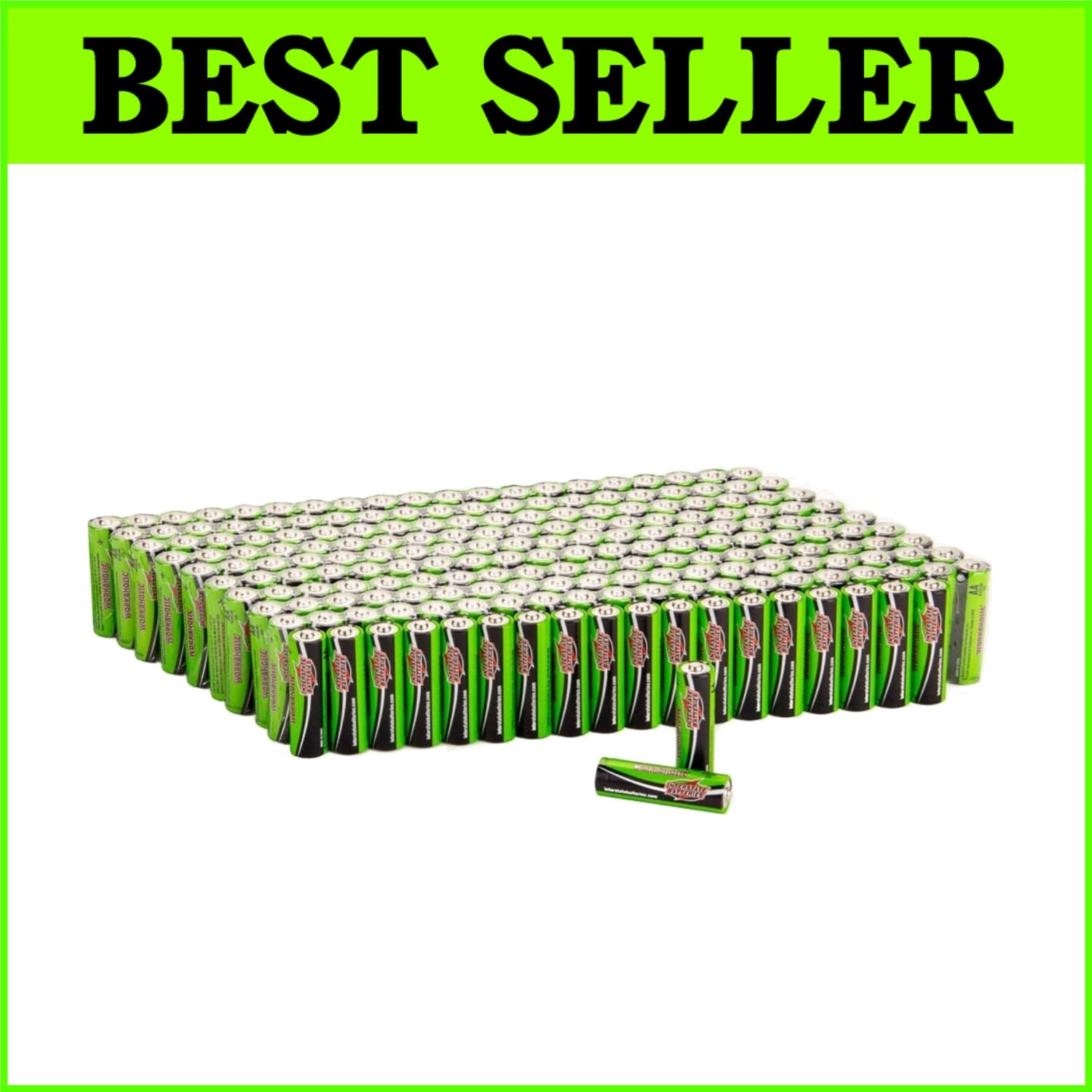 Dependable AA Batteries 200 Count - Perfect for Smoke Detectors & Toys-image