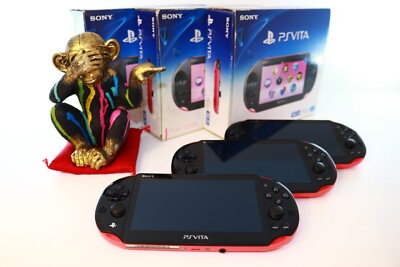 SONY PS Vita PCH-2000 Pink Black Console Only W/Box Select 3Rank