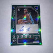 2023-24 Optic Cason Wallace Signature Series Rc Auto Green Prizm SS-WAL