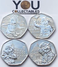 PADDINGTON BEAR 50p Coins Cathedral Tower of London Palace Station Full Set