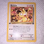 Pokémon Meowth 1st Edition Team Rocket 62/82