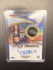 2025 Topps Universe WWE Roxanne Perez Title Marks Patch Auto /99 Event Used