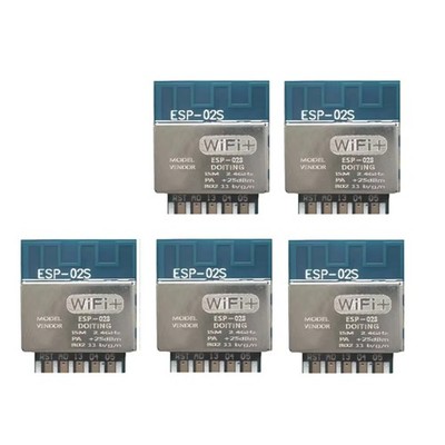 5 Stück ESP-02S Wi-Fi-, Serielles Goldenes Fingergehäuse, ESP8285, Dra2480