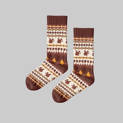Polar Star EKORN - Eichhörnchen Autumn Crew Nordic Socken